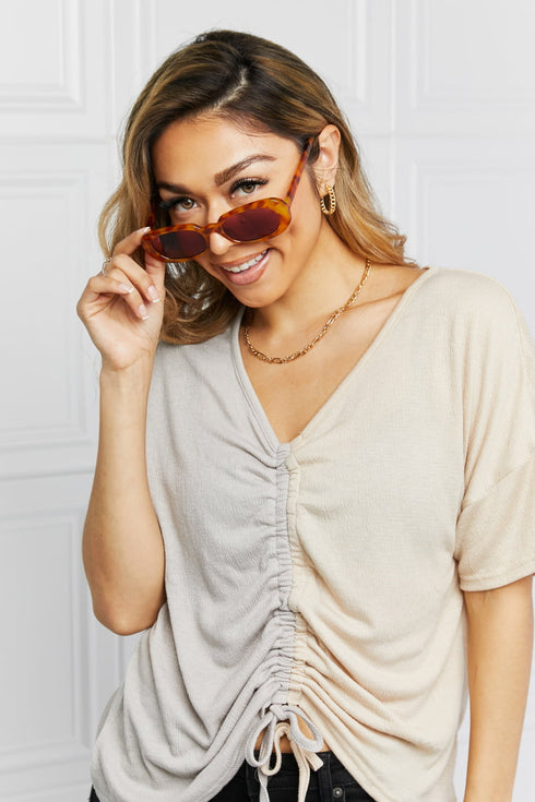 Zoe Oval Full Rim Sunglasses